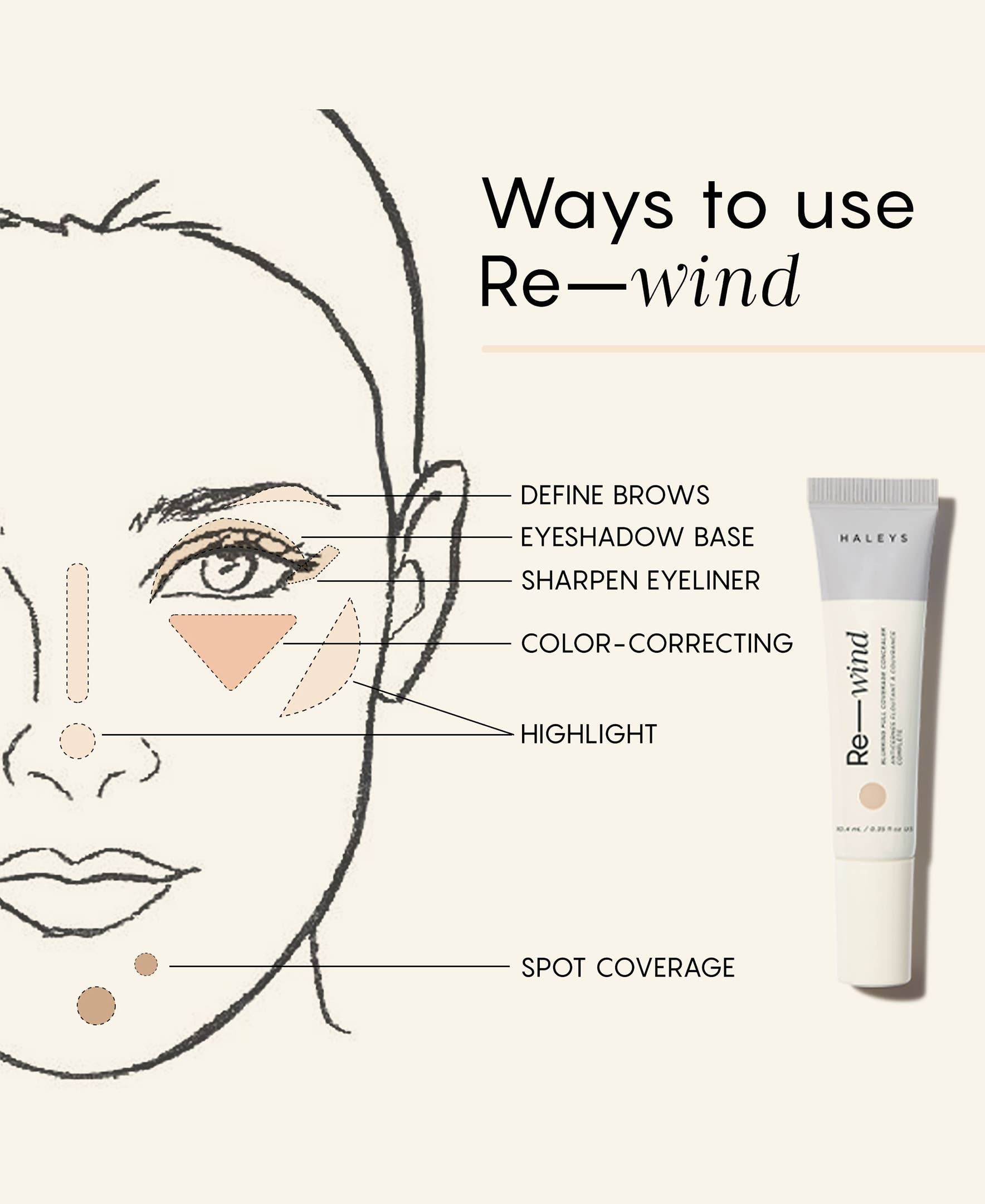 HALEYS Beauty - Wholesale Face Concealer - Re-wind Blurring Full Coverage Concealer15