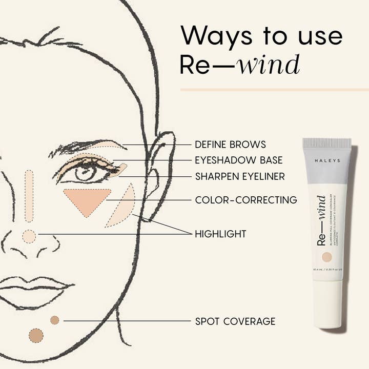 HALEYS Beauty - Wholesale Face Concealer - Re-wind Blurring Full Coverage Concealer15