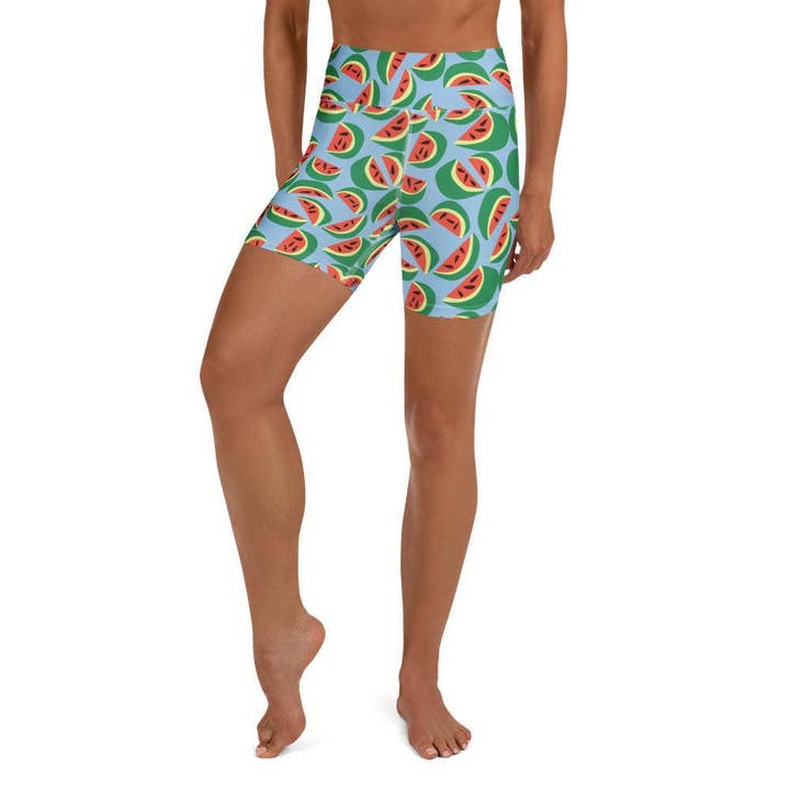 Watermelons Swim and Yoga Shorts for wholesale by Palet Theory