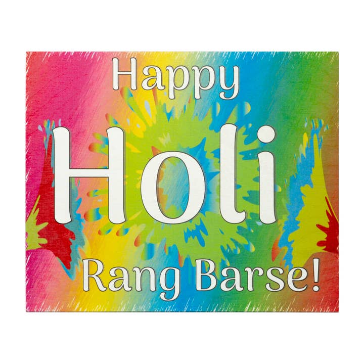 JennyGems - Wholesale Sign - Happy Holi Rang Barse Wooden Sign6