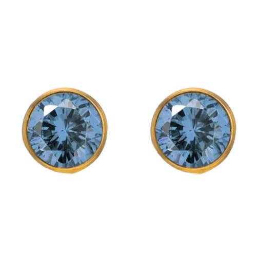 Classiques clous en diamant bleu pour la vente par Rosies