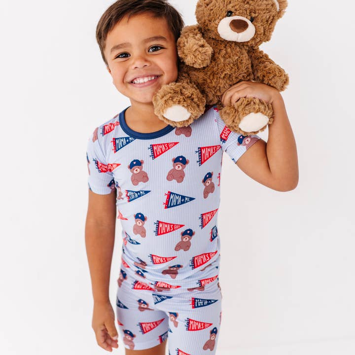 Pyjama court ensemble Team Mama pour la vente par Kiki + Lulu