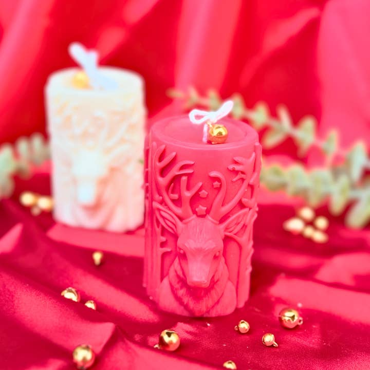 Velarosa LLC - Wholesale Pillar Candle - Enchanted Forest Christmas Soy Candle