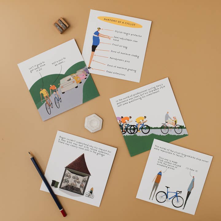 Not at all Jack - Wholesale Everyday Greeting Card - Anatomy Of A Cyclist Greeting card2