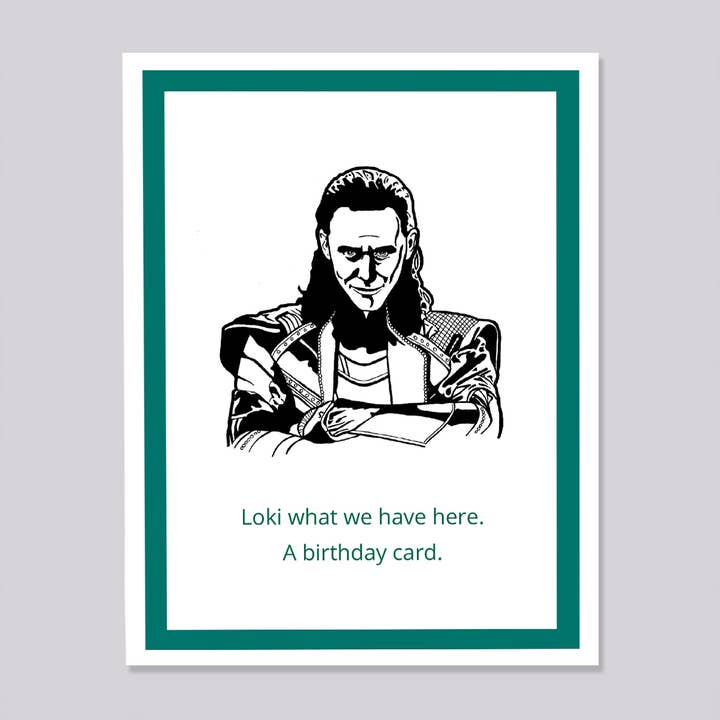 Marvel Loki Birthday Card for wholesale by Design Corner