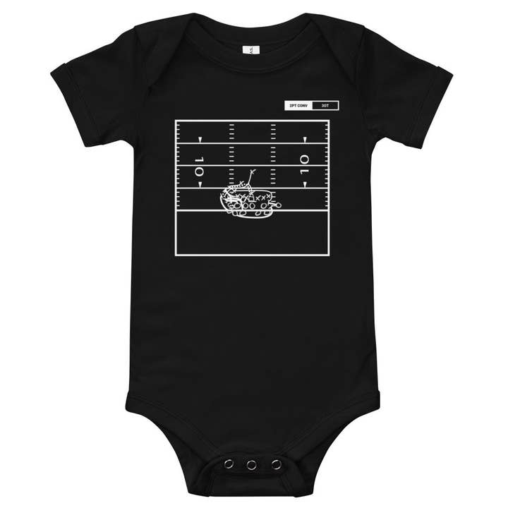 Navy Football Greatest Plays Baby Bodysuit: Ending the streak (2007) for wholesale by Playbook Products