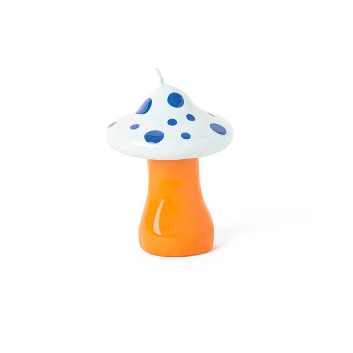 Helio Ferretti Candles & Co. - Wholesale Novelty Candle - LARGE INDIGO BLUE MUSHROOM CANDLE HF