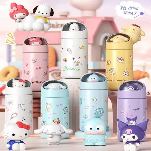 K_Wonderland - Wholesale Insulated Mug/Tumbler - Sanrio Space Capsule Cover-3D Figure Tumbler 350ml