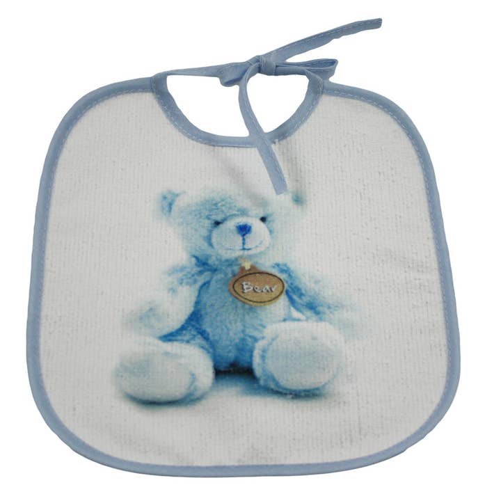 Almatex srl - Wholesale Bib - Baby - CUDDLY bibs with laces cm.19x22 WITH PHOTO PRINT1