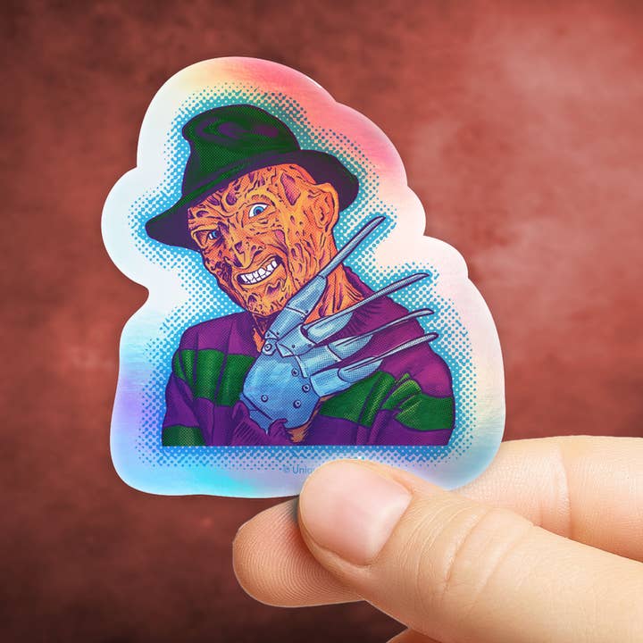 Adesivo in vinile Pop Art Freddy per la vendita all'ingrosso da parte di Uniquely Inviting