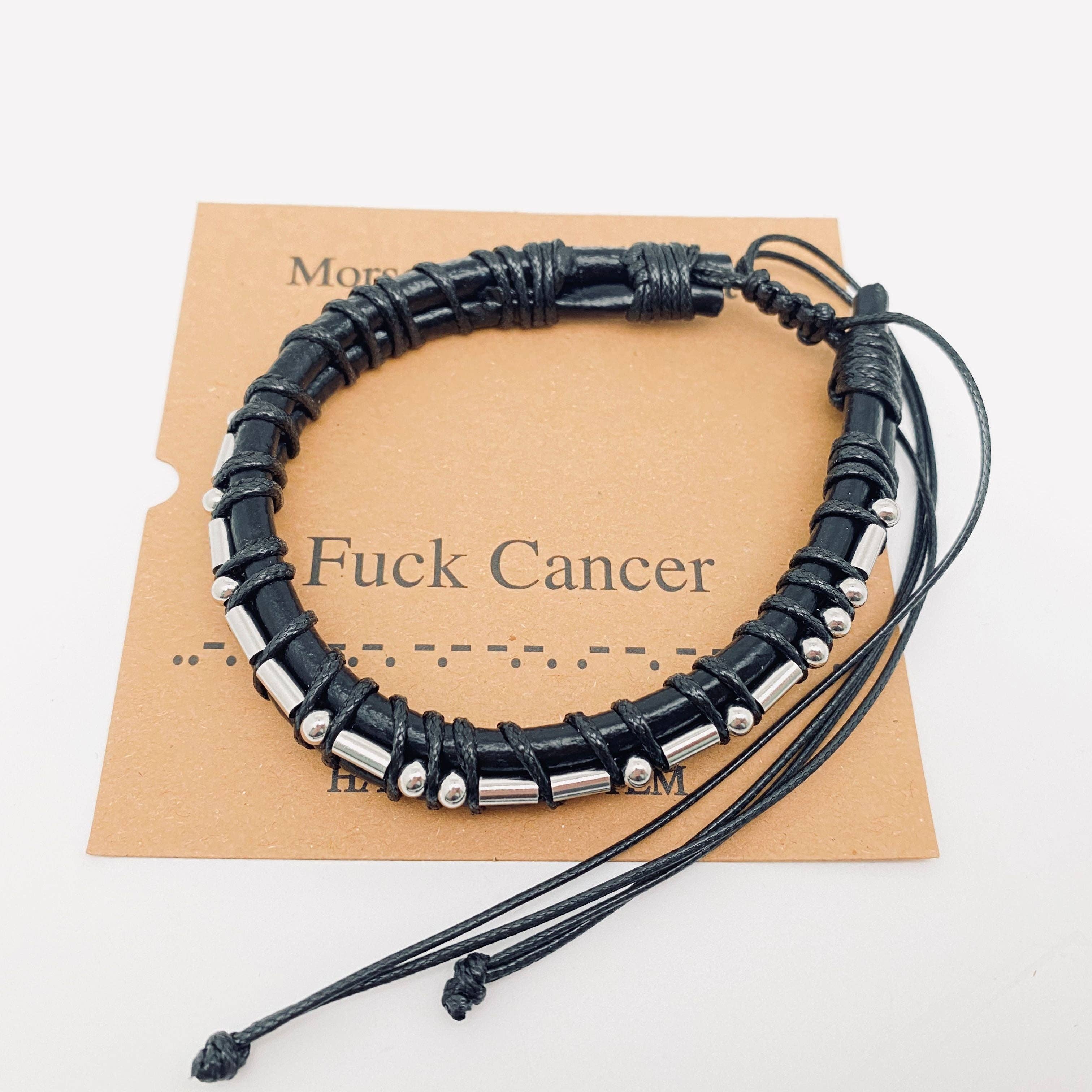 Mio Queena - Wholesale Woven/Braided Bracelet - Stainless Steel Bead Morse Code Leather Adjustable Bracelet10