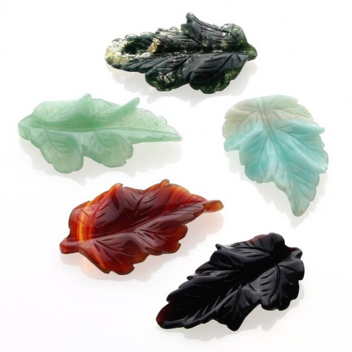 Realistic Leaf for Natural Stone Pendant for wholesale by UniArt