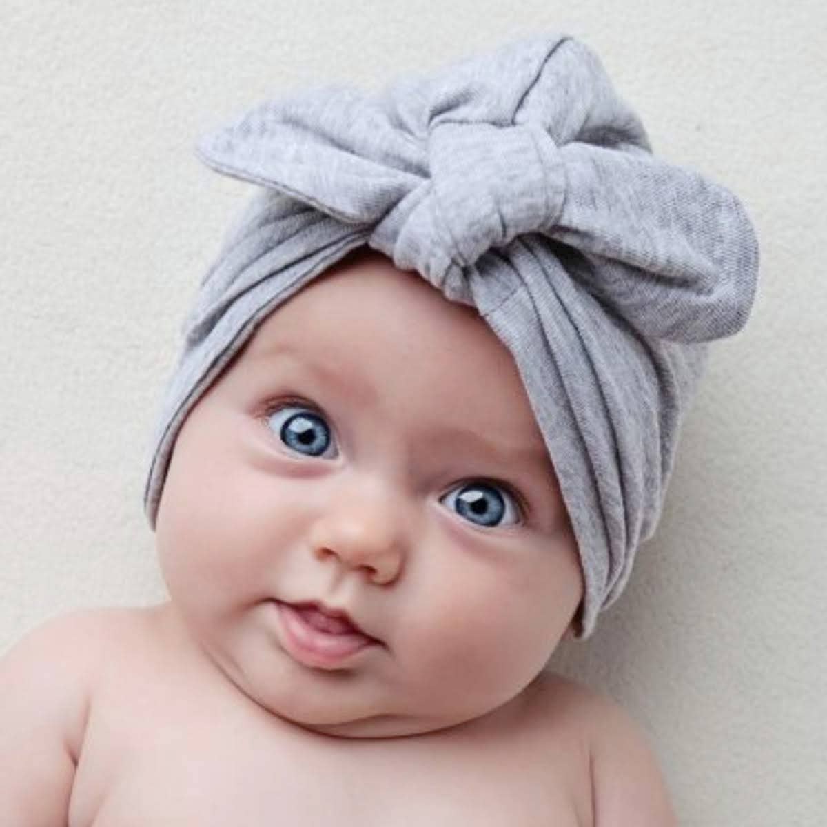 Woombie - Vendita all'ingrosso Cappello - Neonati - Cappelli a fiori in cotone e cappelli da baba, 5 colori10