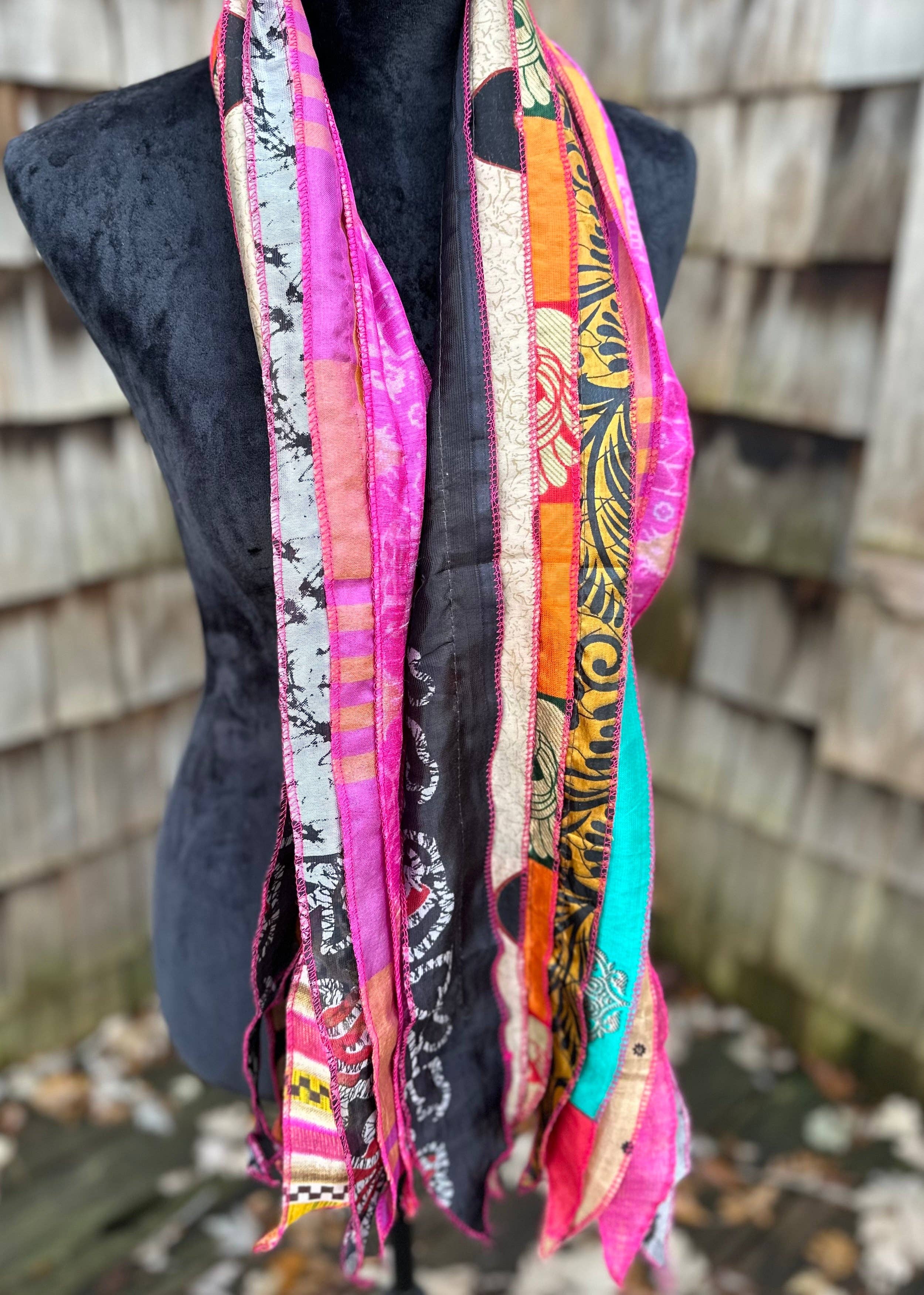 Bohemian Grace - Grace & Grit – wholesale Scarf – Women's – Eloise Silk Ribbon Scarf1