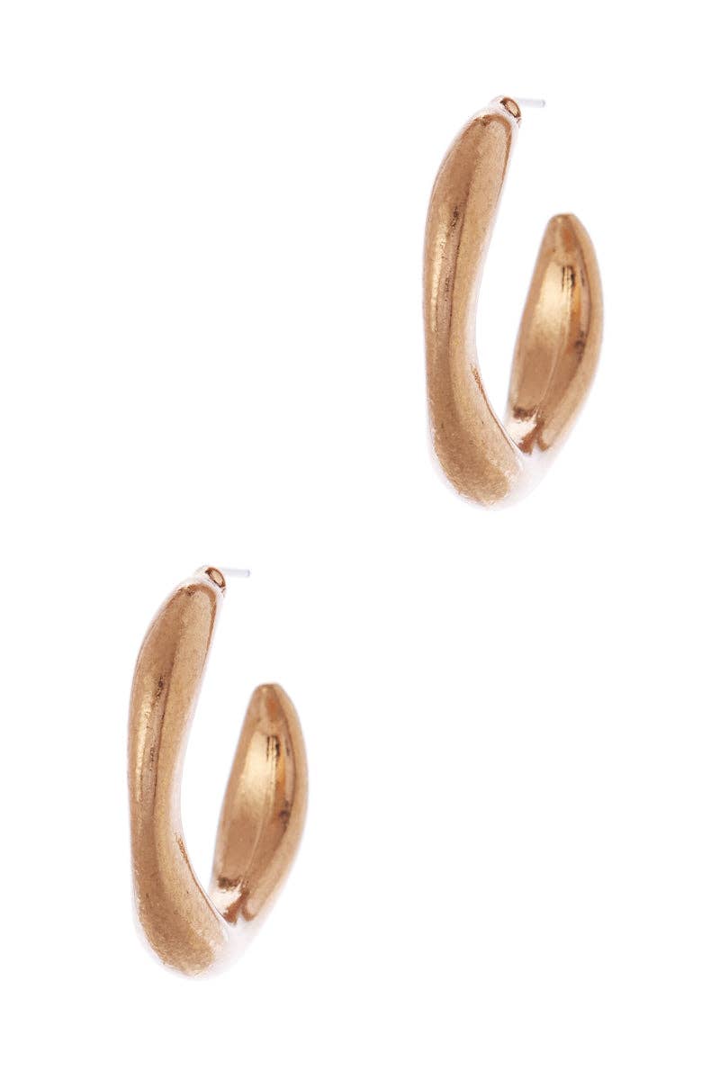 Designature New York - Wholesale Hoop Earrings - Vintage Metal Ypoallergenic Titanium Post Earrings2