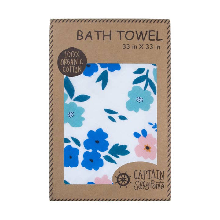 Zomerhanddoek met capuchon en bloemenprint voor wholesale door Captain Silly Pants