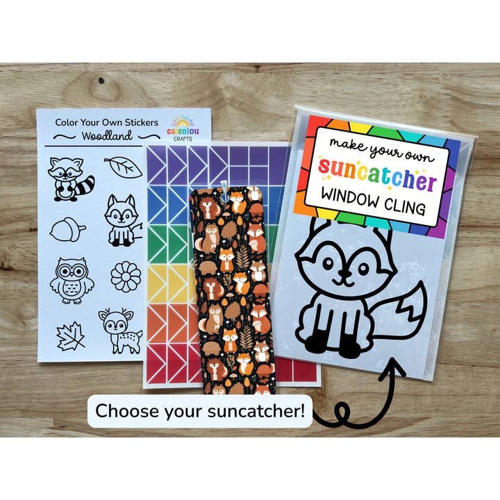 Coffret cadeau et artisanat d'animaux de la forêt de Woodland pour enfants pour la vente par Calenlou Crafts