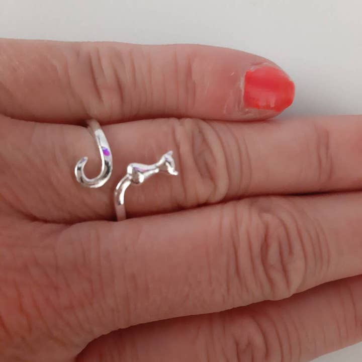JUL ET FIL - Wholesale Band/Stacked Ring - 925 silver adjustable cat ring1