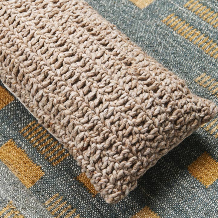 Variously - Wholesale Lumbar Pillow - Cider Hand Crochet Large Lumbar Pillow ( Without Filler ) 5