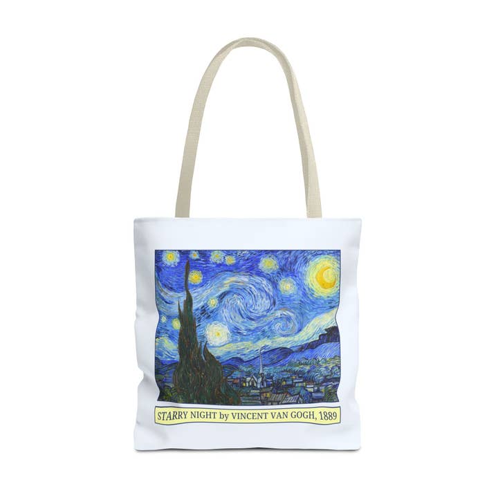Opal and June - Wholesale Tote Bag - Women's - Starry Night by Vincent Van Gogh Art History Tote Bag11