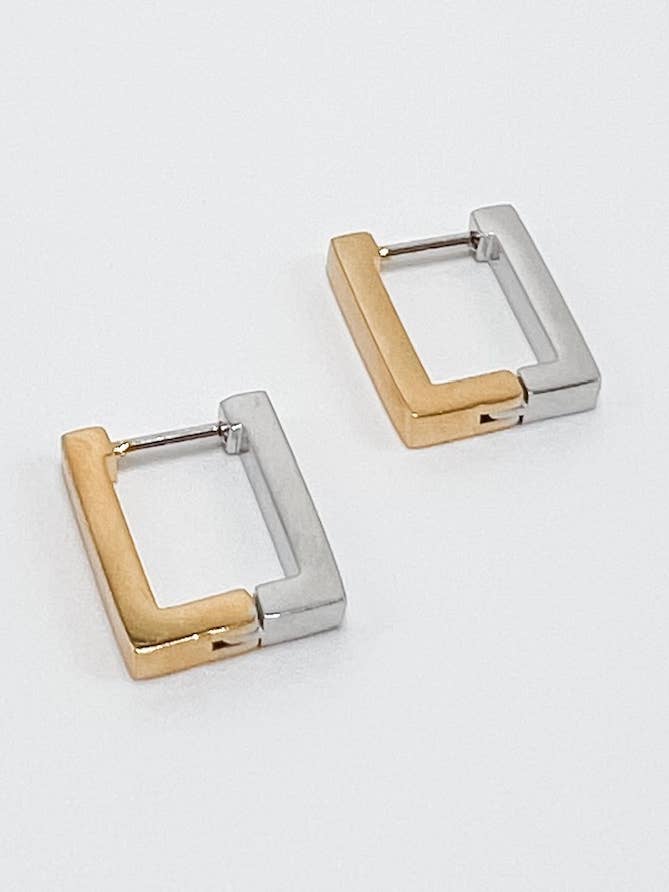 Huggies carrés en métal mixte pour la vente par Stoll & Heart