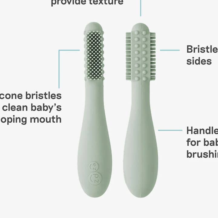 Baby led toothbrush sage for wholesale by EZPZ