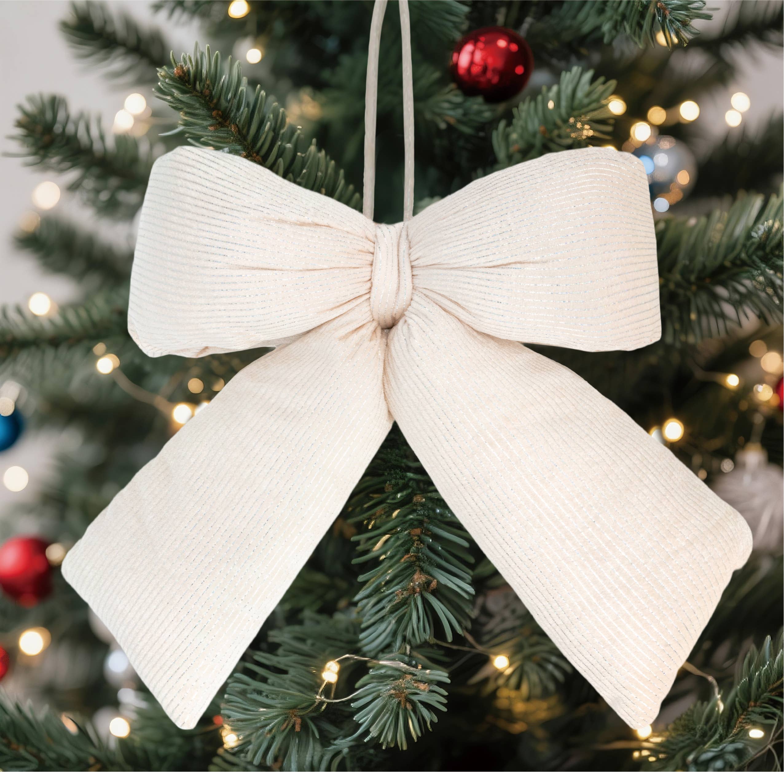 LA Ribbons Wholesale - Wholesale Bow - Gift Wrapping - 12" x 15.5" Puffy Velvet Bow | Puffy Edge | Pearly Pink with Metallic5