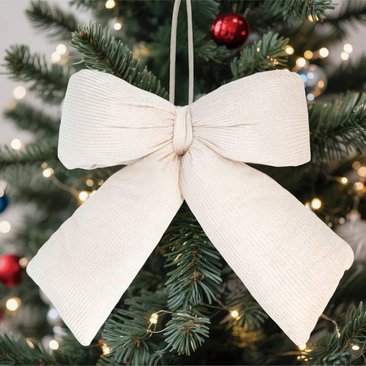 LA Ribbons Wholesale - Wholesale Bow - Gift Wrapping - 12" x 15.5" Puffy Velvet Bow | Puffy Edge | Pearly Pink with Metallic
5