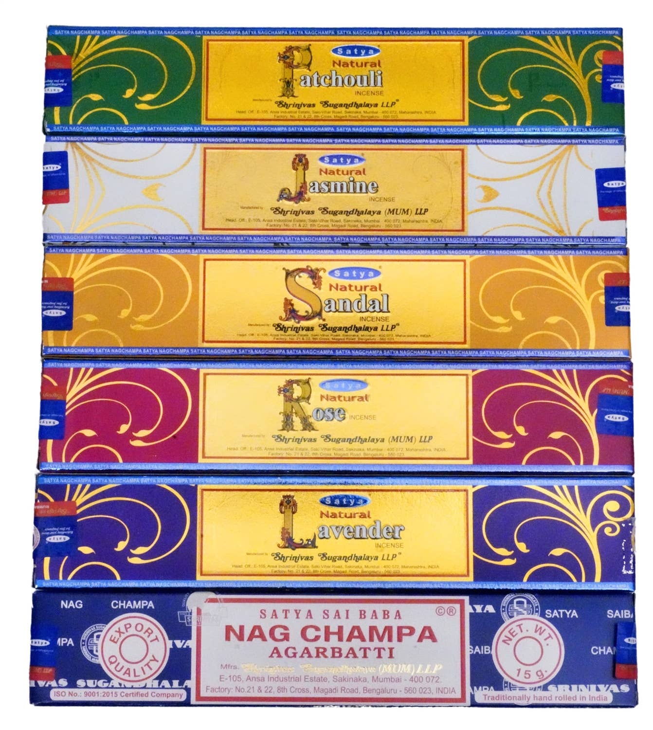 R. Expo/Song of India - Wholesale Incense - Nag Champa Display 2 - Natural Collection - 72 Pcs.1
