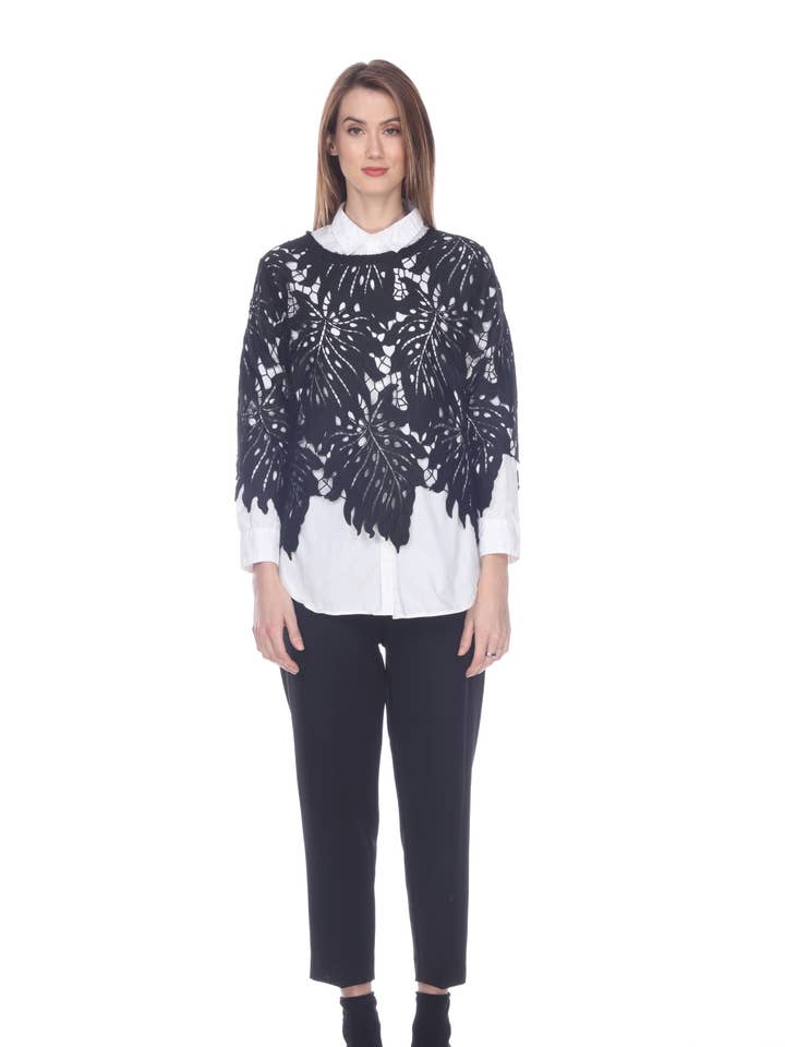 Lace Cut Out Top for wholesale by Zero Degrees Celsius