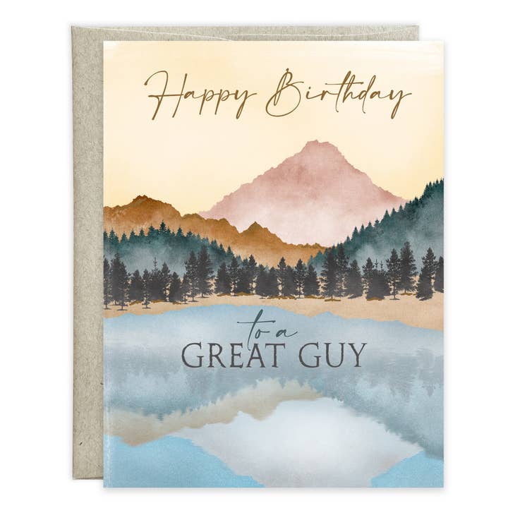 Birthday Greeting Card - Lakeside for wholesale by GINA B DESIGNS