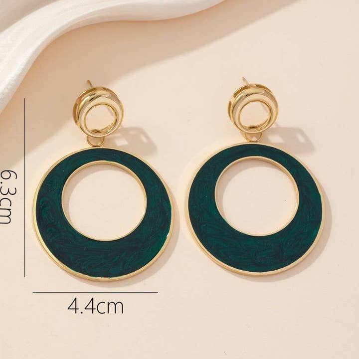 Orecchini a perno in acciaio inox 24BOA028 per la vendita all'ingrosso da parte di Blossom bijoux