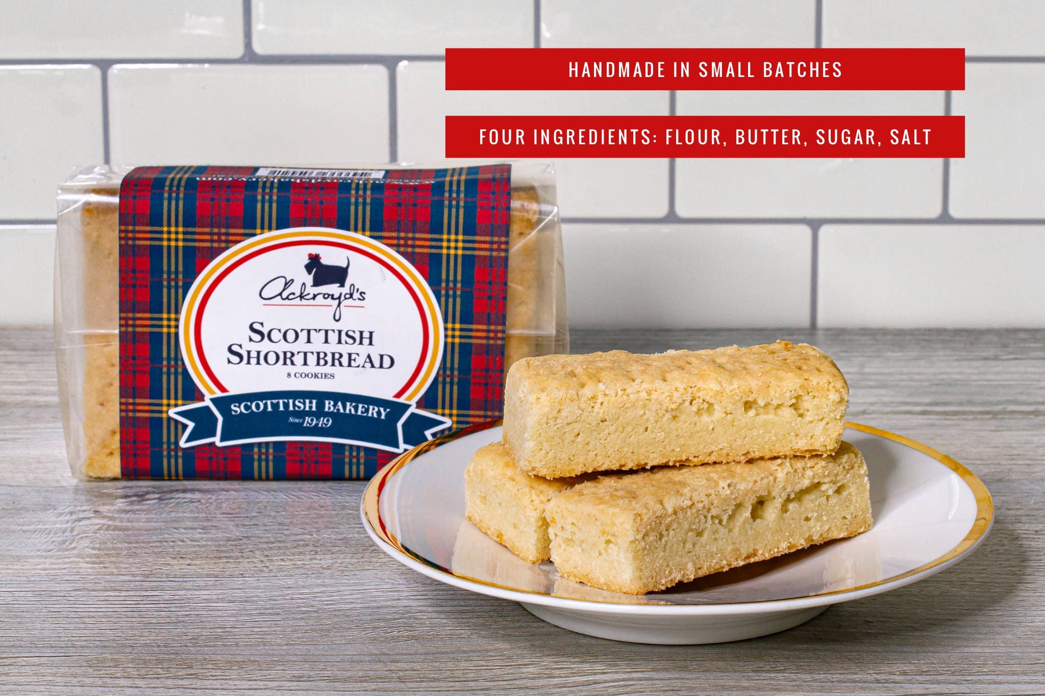 Ackroyd's Scottish Bakery - Vente Biscuits - Biscuits sablés écossais traditionnels0