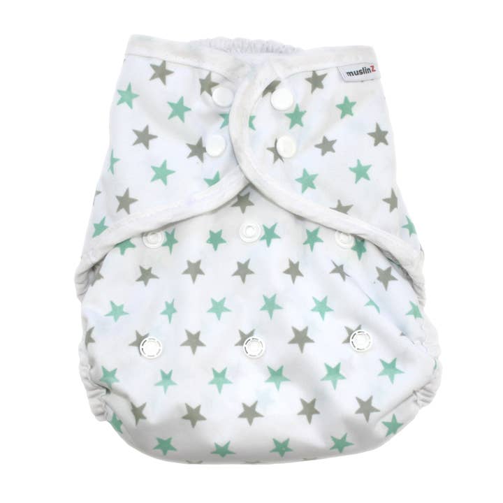 Muslinz - MerryGoRoundUK Ltd – wholesale Underkläder/blöjskydd - Baby – MusLinz tvättbart blöjomslag storlek 2