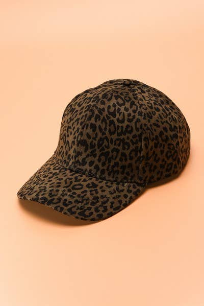 JOSSLYN by wall to wall - Wholesale Baseball Cap - Women's - ANIMAL PRINT BASE BALL CAPS  | 40HW7101