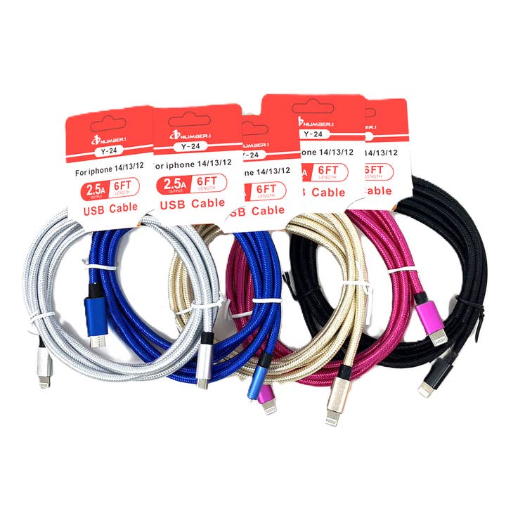 Type-C naar I-Ph Y-serie kabel van 6 ft lang 2,5 A snel opladen voor wholesale door 7 Star
