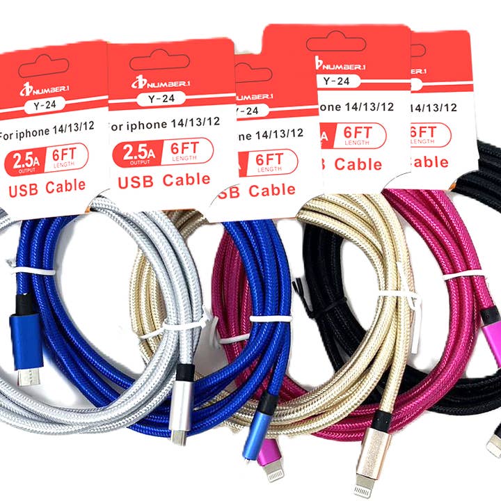 Cabo I-Ph para Type-C Série Y 6 Pés de Comprimento 2.5 A Carregamento Rápido por atacado de 7 Star