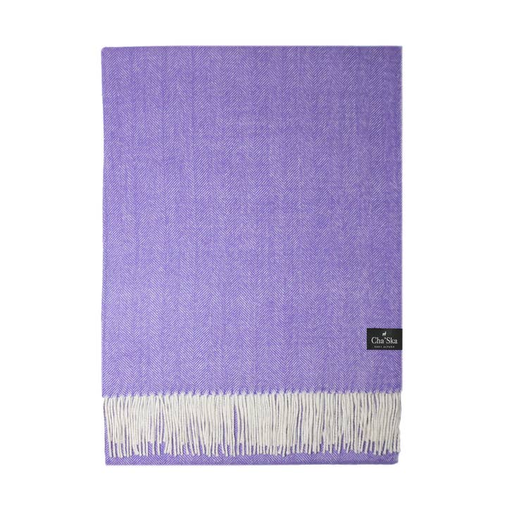 Amethyst Chevron Stole for wholesale by Cha'Ska baby Alpaga