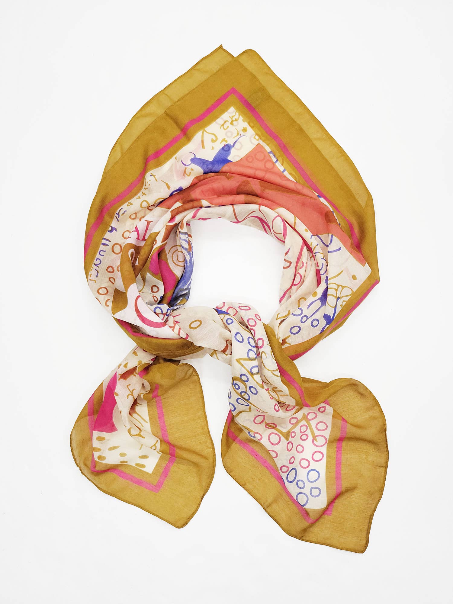 Raj Trading & Imports (USA) Inc. - Wholesale Scarf - Women's - Valeria Square Printed Airy Scarf7