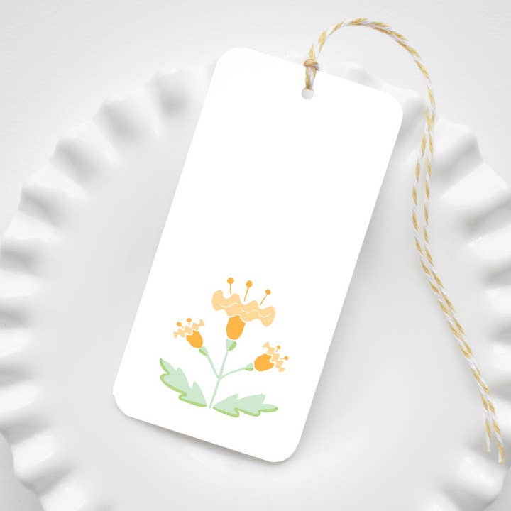 Etichetta regalo Blockprint per la vendita all'ingrosso da parte di Sara Fitz