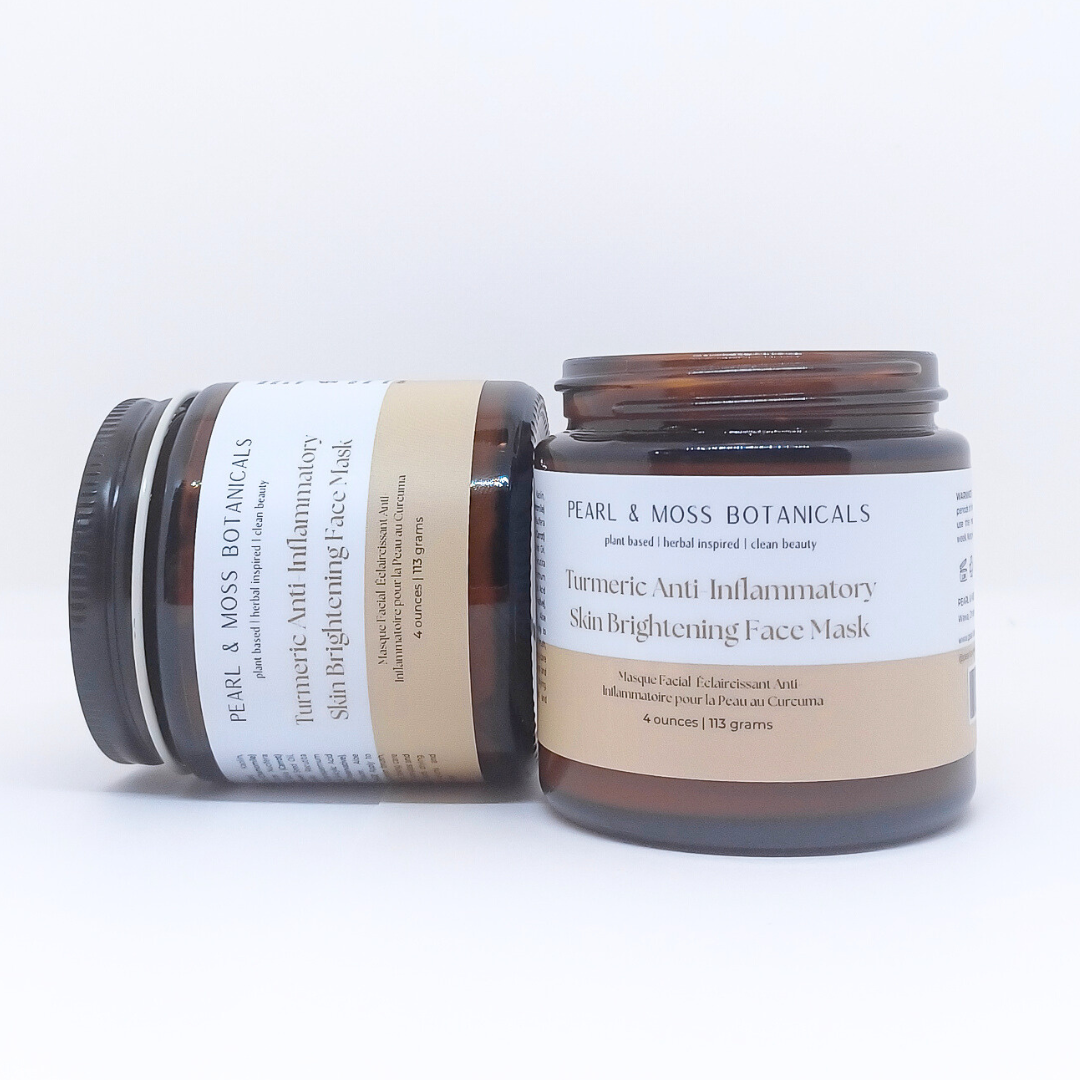 Pearl & Moss Botanicals Inc. - Wholesale Skincare Face Mask - Turmeric Anti-Inflammatory Skin Brightening Face Mask2