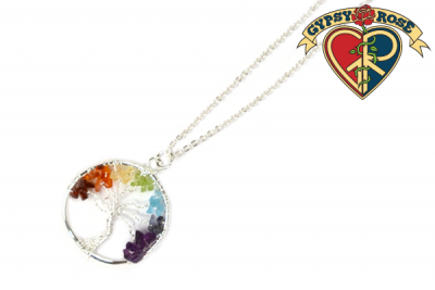 Gypsy Rose - Wholesale Halskettinghanger - Tree Of Life Chakra Ketting1