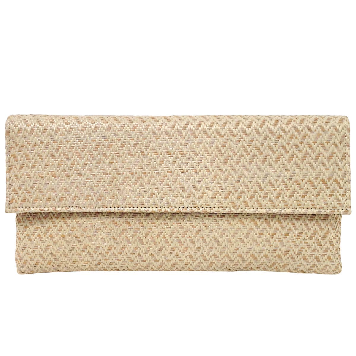 JNBFASHION.COM – Engroshandel Clutch - Dame – Chevron Straw Clutch taske0