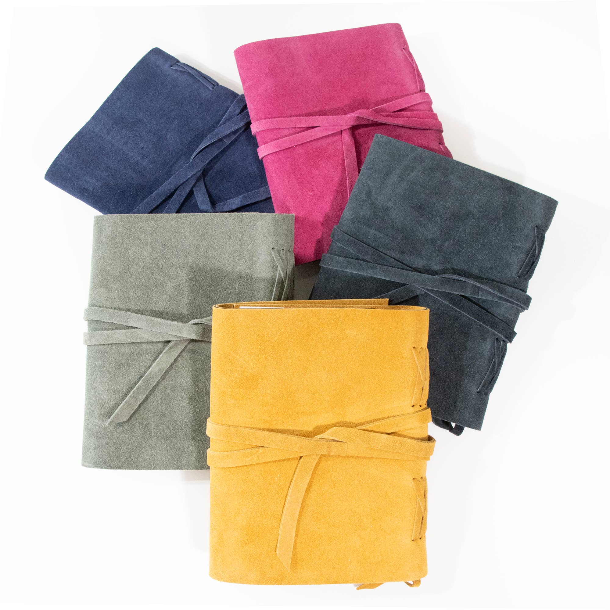 Andaluca - Wholesale Journal/Diary - Fuchsia Suede Journal w/ Organic Cotton Paper: Large7