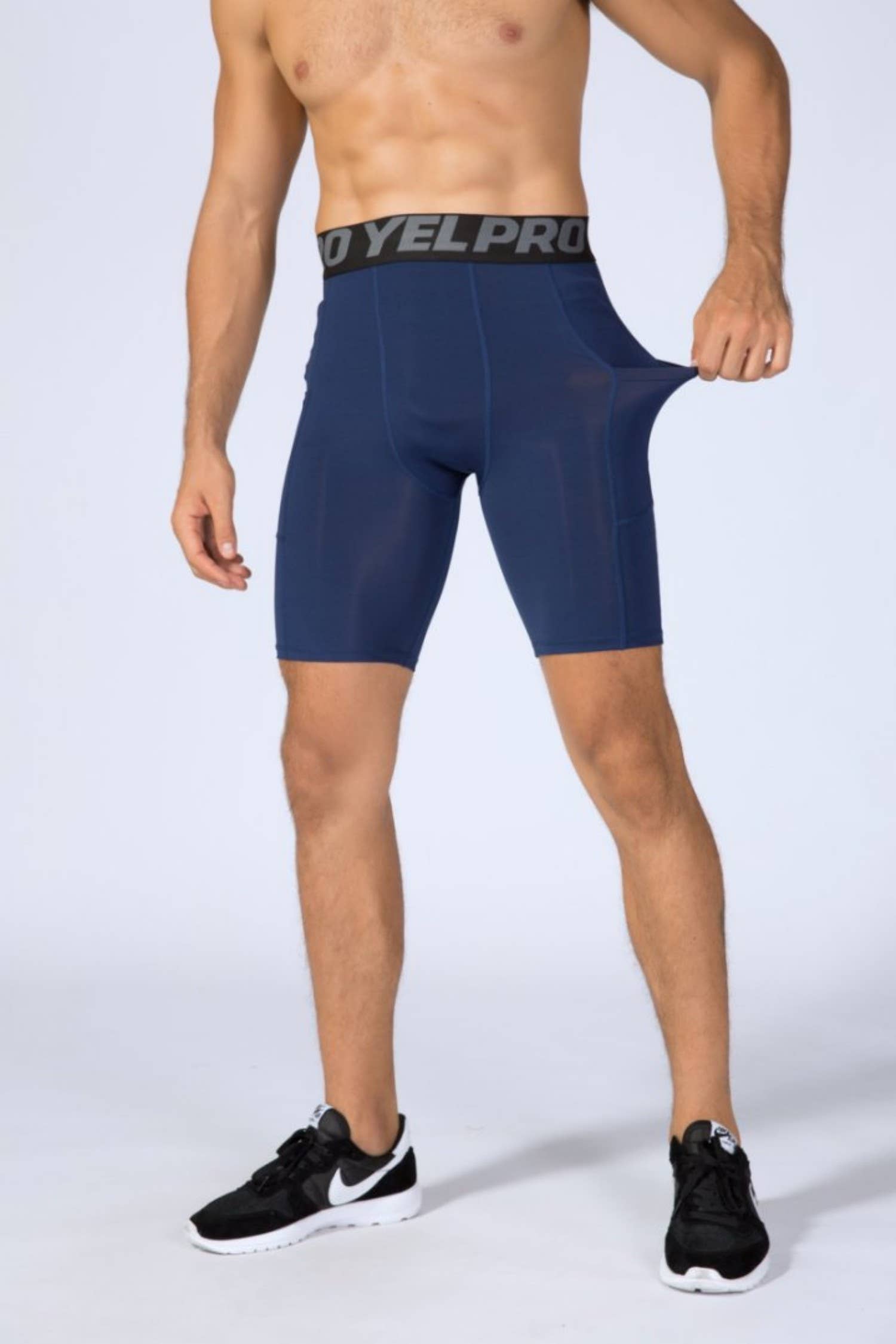 Active by Anna-Kaci - Venta al por mayor Pantalones cortos deportivos - Hombre - Pantalones cortos de compresión para hombre con cintura ancha9