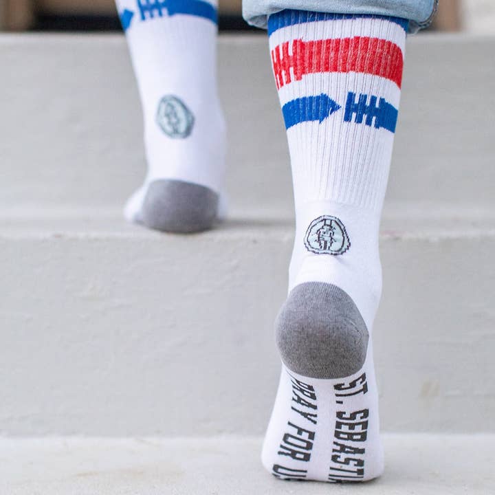 Sock Religious - Wholesale Socks - Kids - St. Sebastian - Patron of Athletes Kids Socks5