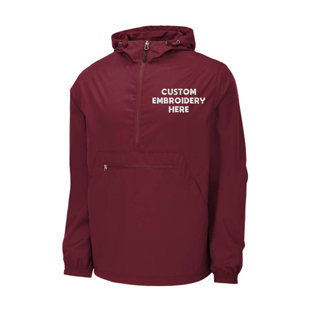 TSS Printing - Wholesale Athletic Jacket - Men's - Men's Embroidered Packable Anorak - Your Logo Embroider8