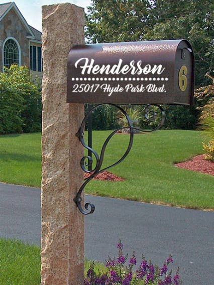 Mailbox Vinyl Decal (Set of 2 decals) MB04 for wholesale by Yellowstone Decals / Shirts and Giggles