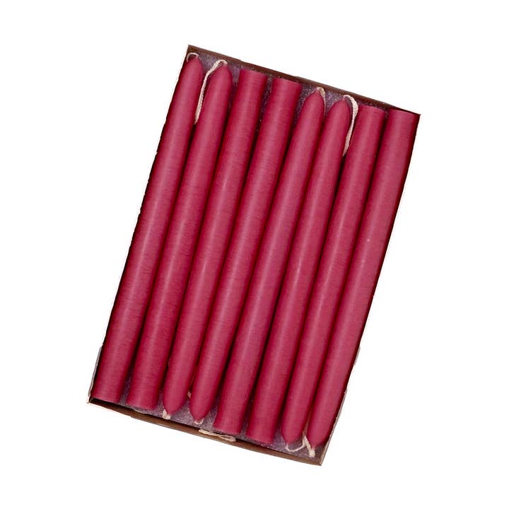 Bougies effilées minuscules trempées à la main non parfumées de 6" - 39 couleurs pour la vente par Mole Hollow Candles