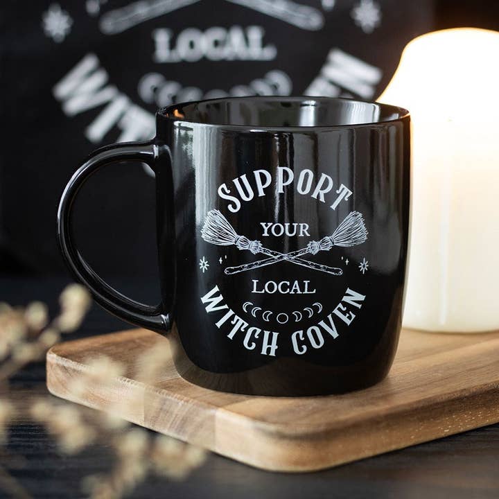 Support Your Local Witch Coven Mug for wholesale by Something Different Wholesale